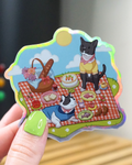 Amigos en picnic Sticker