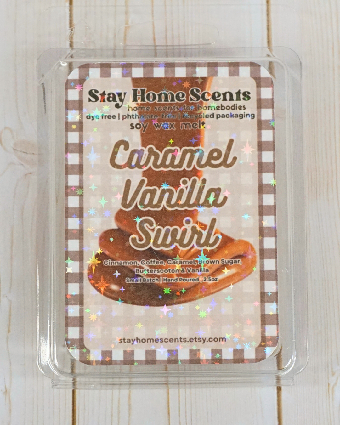 Caramel Vanilla Swirl Wax Melt