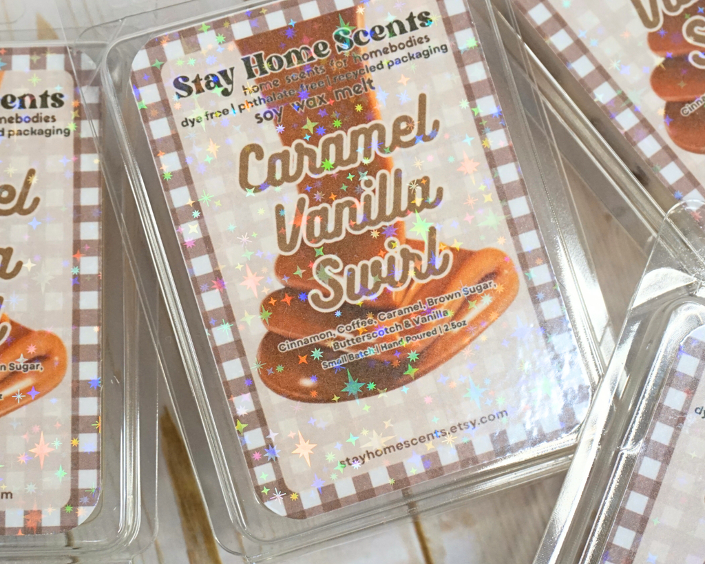 Caramel Vanilla Swirl Wax Melt
