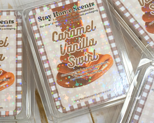 Caramel Vanilla Swirl Wax Melt