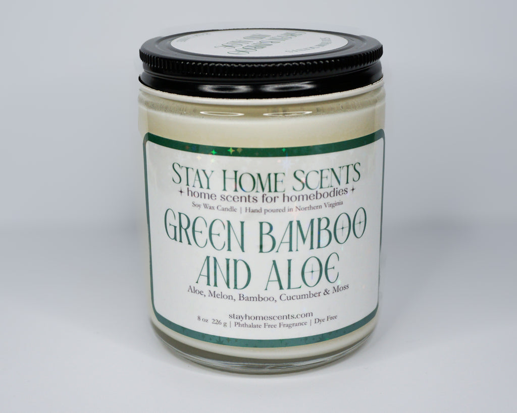 Green Bamboo And Aloe Candle