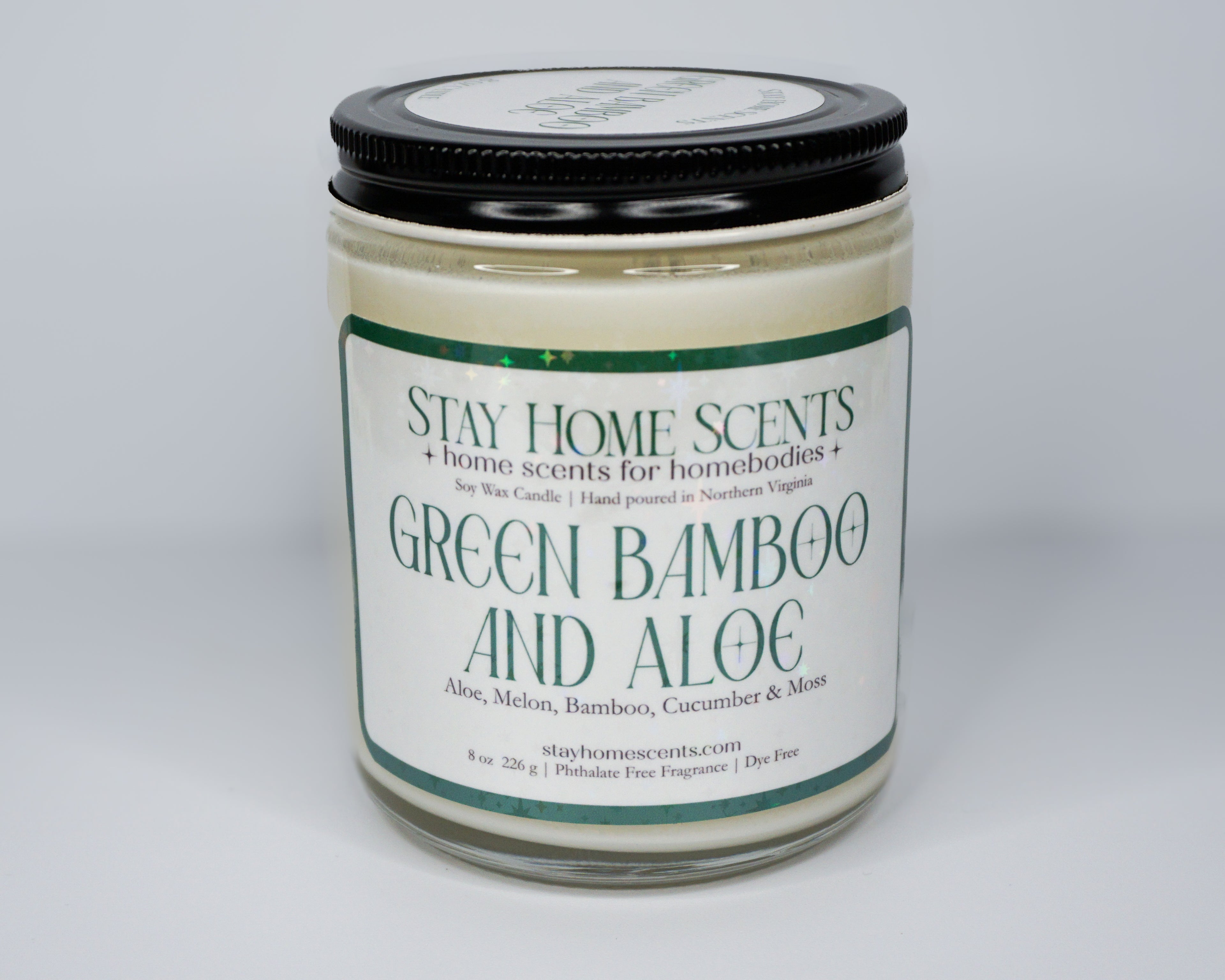 Green Bamboo And Aloe Candle