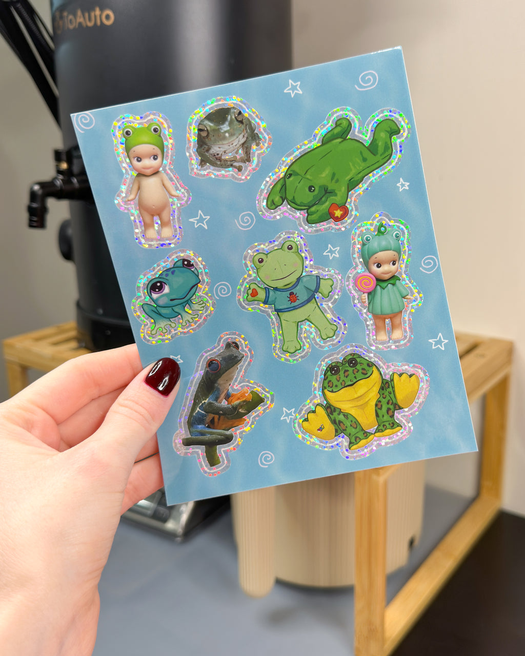 Trinket Frogs Sticker Sheet