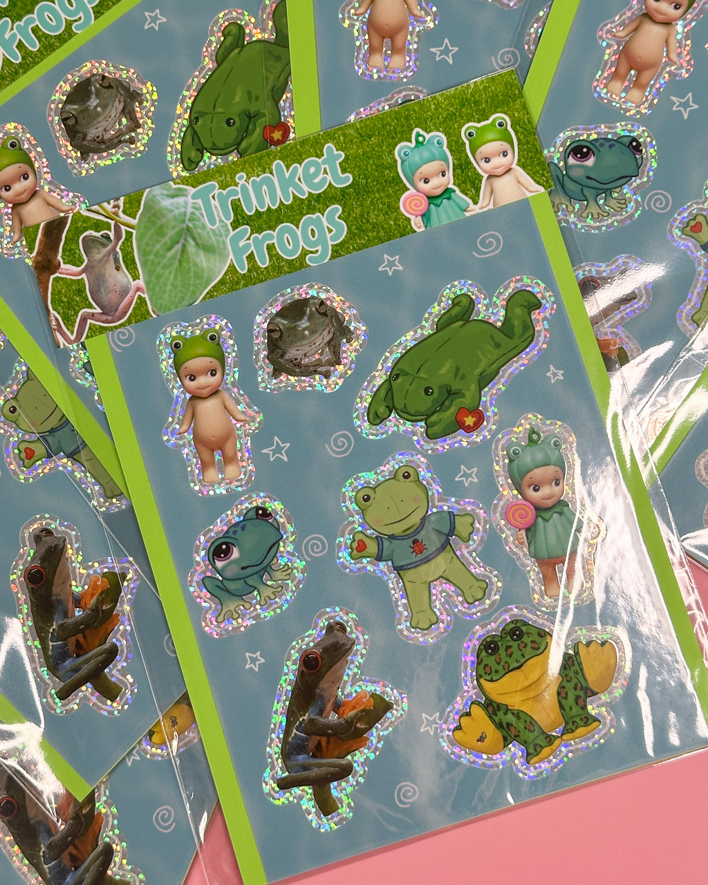 Trinket Frogs Sticker Sheet